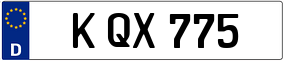 Trailer License Plate